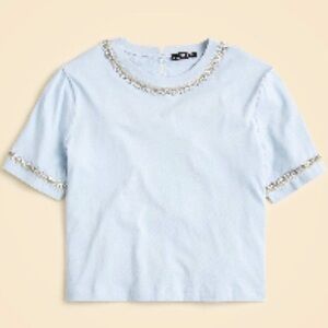 NWT XL 14 16 J. Crew Lavender jersey Tee cotton shirt Large Dressy Casual